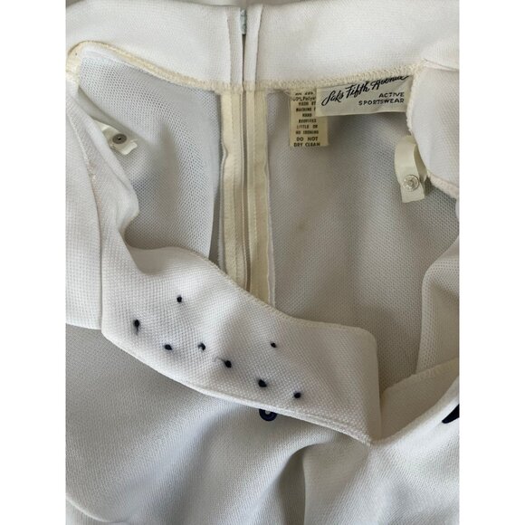 Vtg 1970's Tennis Dress By Saks Fifth Avenue Active Sportswear Size 14 White - Picture 5 of 8
